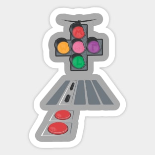 N. Street Traffic Light Sticker